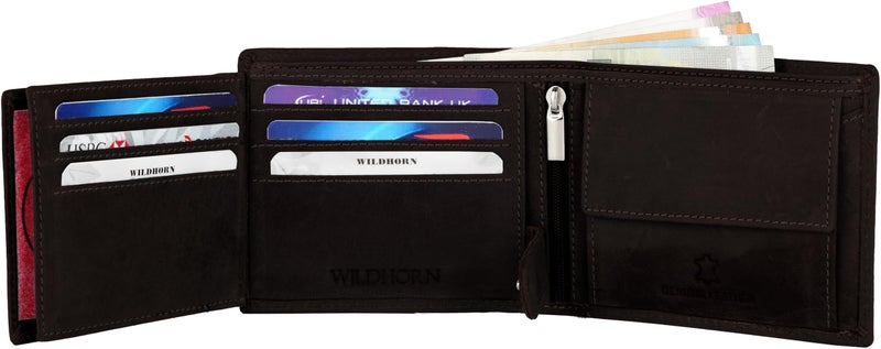 WildHorn mens Leather Wallet Belt Combo Men's Wallet - Image 4