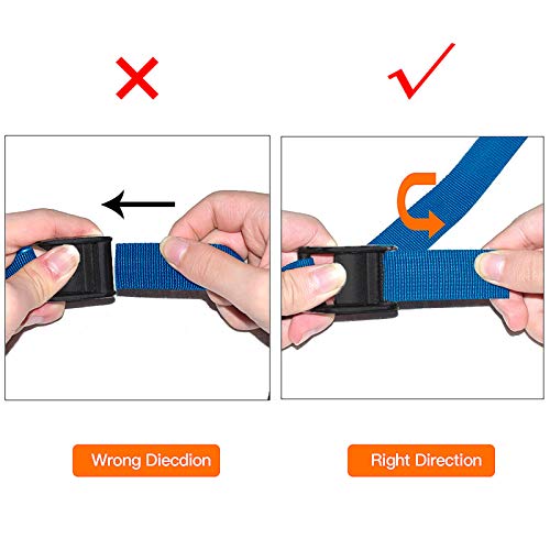 Gutezeiten Premium Lashing Strap Short 1" x 6.5 ft, Cam Buckle Tie Down Straps Heavy Duty Secure Straps up to 700 lbs Capacity for Motorcycle,SUP, Kayak, Canoe, Surfboard, Cargo, Boat,Trailer, Luggage - Image 4