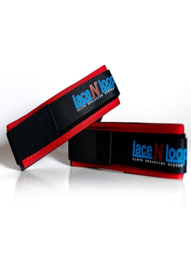 Lace N Loop Straps (Pair) (Red & Black) - Image 5