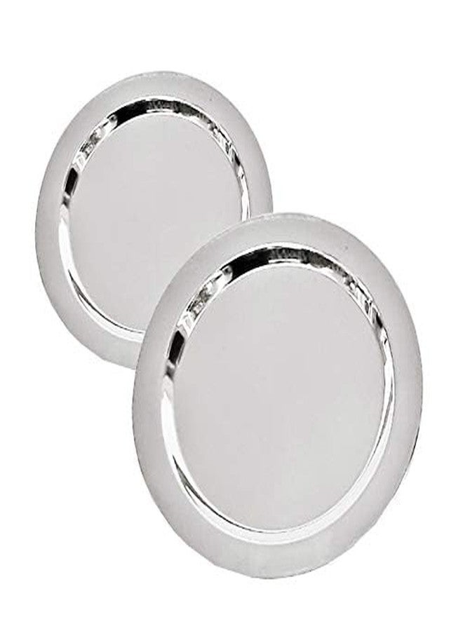 PUHBRHY 2 Pcs Stainless Steel Heavy Gauge Lid Tope,Ciba Cover,Plate Heavy Ciba & Dhakan for Kitchen Handi & Sauce Pan Cookware