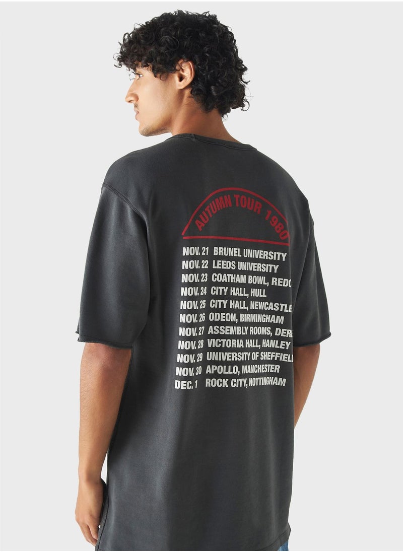 SP Characters Iron Maiden Print Crew Neck T-Shirt  - Image 2