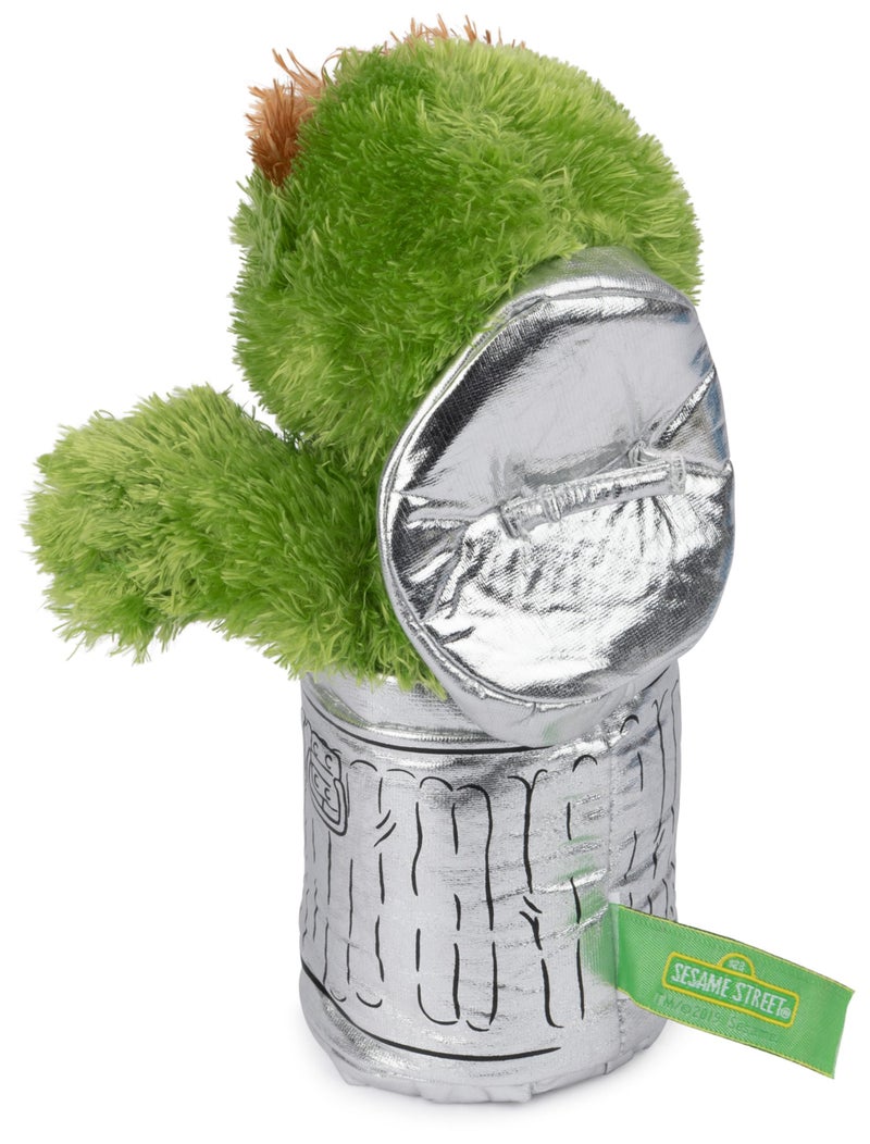 GUND Sesame Street Official Oscar The Grouch Muppet Plush, Premium Plush Toy for Ages 1 & Up, Green/Silver, 10â€ - Image 5