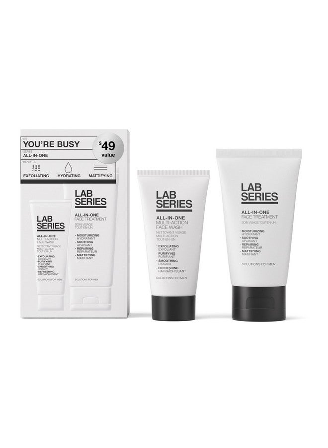 لاب سيريز مجموعة العناية بالبشرة للرجال من سلسلة لاب - روتين أساسي للعناية بالبشرة يتضمن غسول وجه للرجال - مرطب وجه للرجال - Image 1
