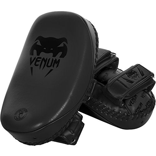 Venum Skintex Leather Light Kick Pad, Matte/Black - Image 1