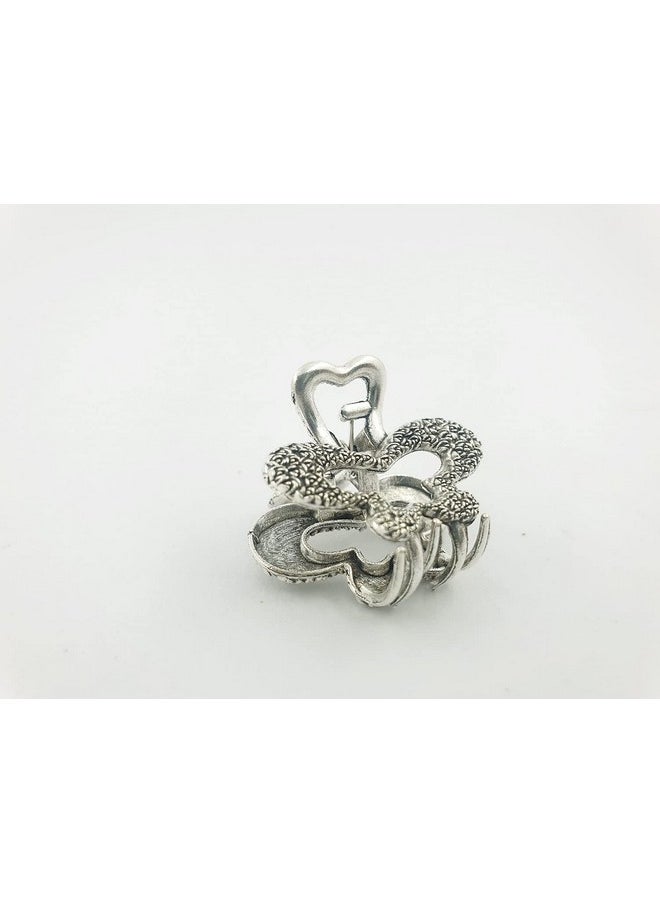 DHAVESAI Dhavesai m.b.v Metal Multi Design Hair Claw Clips,Catch Banana Clips,Clamp Hair Accessories for Girls Women small size pack of 2 (Multi color and Design as Per availability)  - Image 2