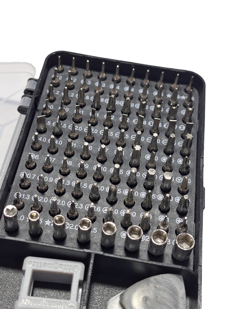 Latest PC Repair Screwdriver Set, 115 in 1 Professional Precision Screwdriver Set, Multi-Function Magnetic Repair Computer Tool Kit For Mobiles/Tablets/Glasses/Laptop/PC Gray - Image 2