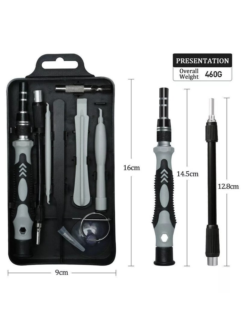Latest PC Repair Screwdriver Set, 115 in 1 Professional Precision Screwdriver Set, Multi-Function Magnetic Repair Computer Tool Kit For Mobiles/Tablets/Glasses/Laptop/PC Gray - Image 4