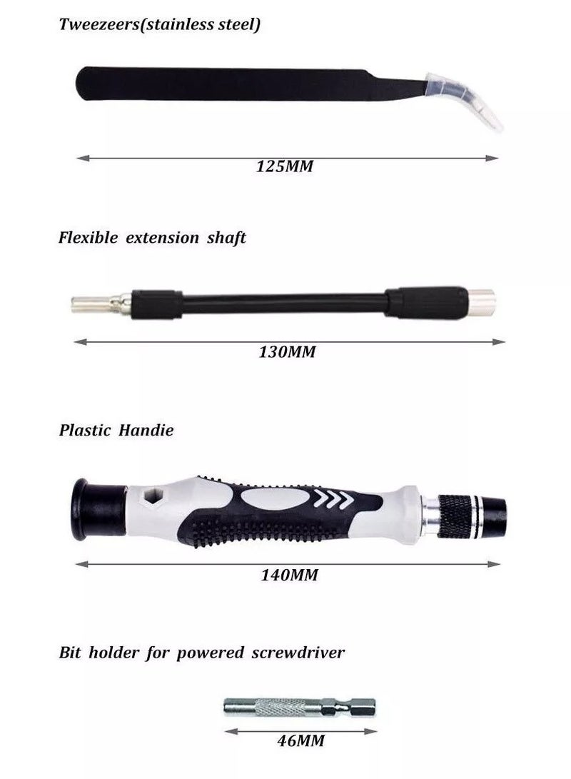 Latest PC Repair Screwdriver Set, 115 in 1 Professional Precision Screwdriver Set, Multi-Function Magnetic Repair Computer Tool Kit For Mobiles/Tablets/Glasses/Laptop/PC Gray - Image 5
