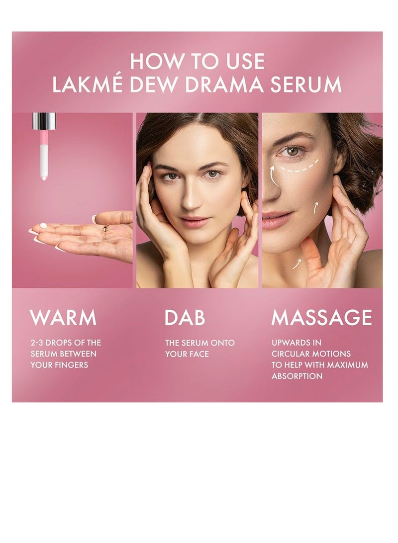 لاكمي مصل لاكمي 6% فيتامين E نياسيناميد فيتامين F وبرو سيراميد ديو دراما لتحسين حاجز البشرة والبشرة الندية المشعة 30 مل - Image 5