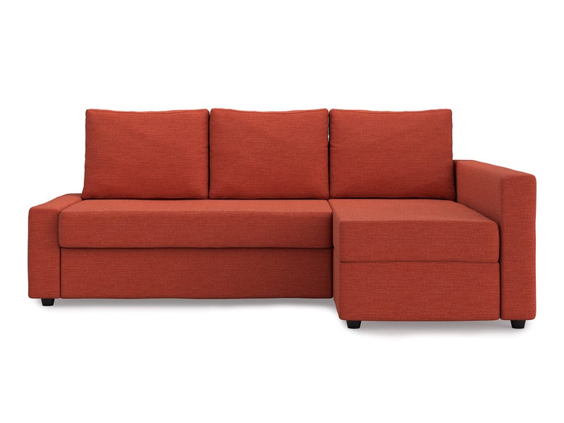 MASTERS OF COVERS Snug Fit Friheten Slipcover for The IKEA Friheten with Chaise Corner Cover Sofa Bed Cover Sectional Slipcover Replacement OrangeCover OnlyNot Sofa 