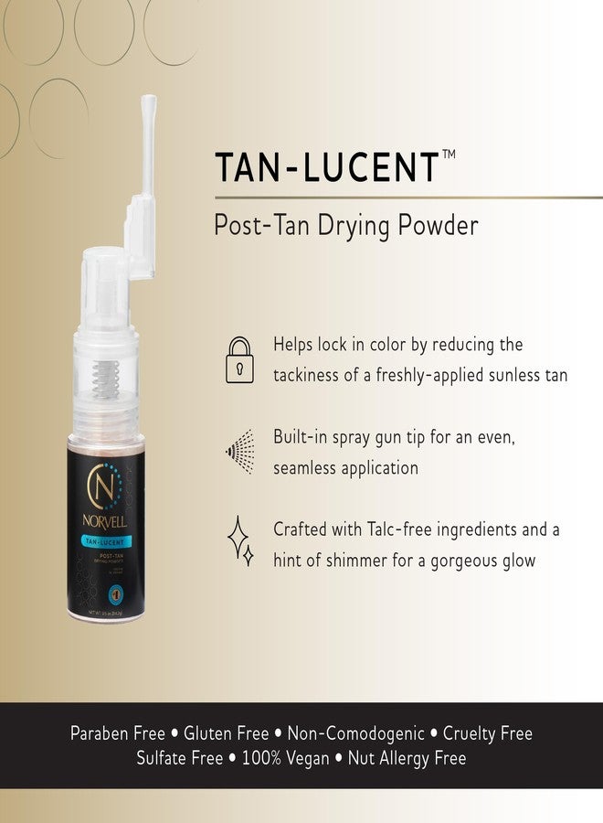 Norvell Post Sunless Tan-Lucent Talc Free Tinted Drying Powder 0.5 oz – Finishing Powder for Flawless Spray Tan, Absorbs Moisture, Prevents Streaks & Enhances Color - Image 2