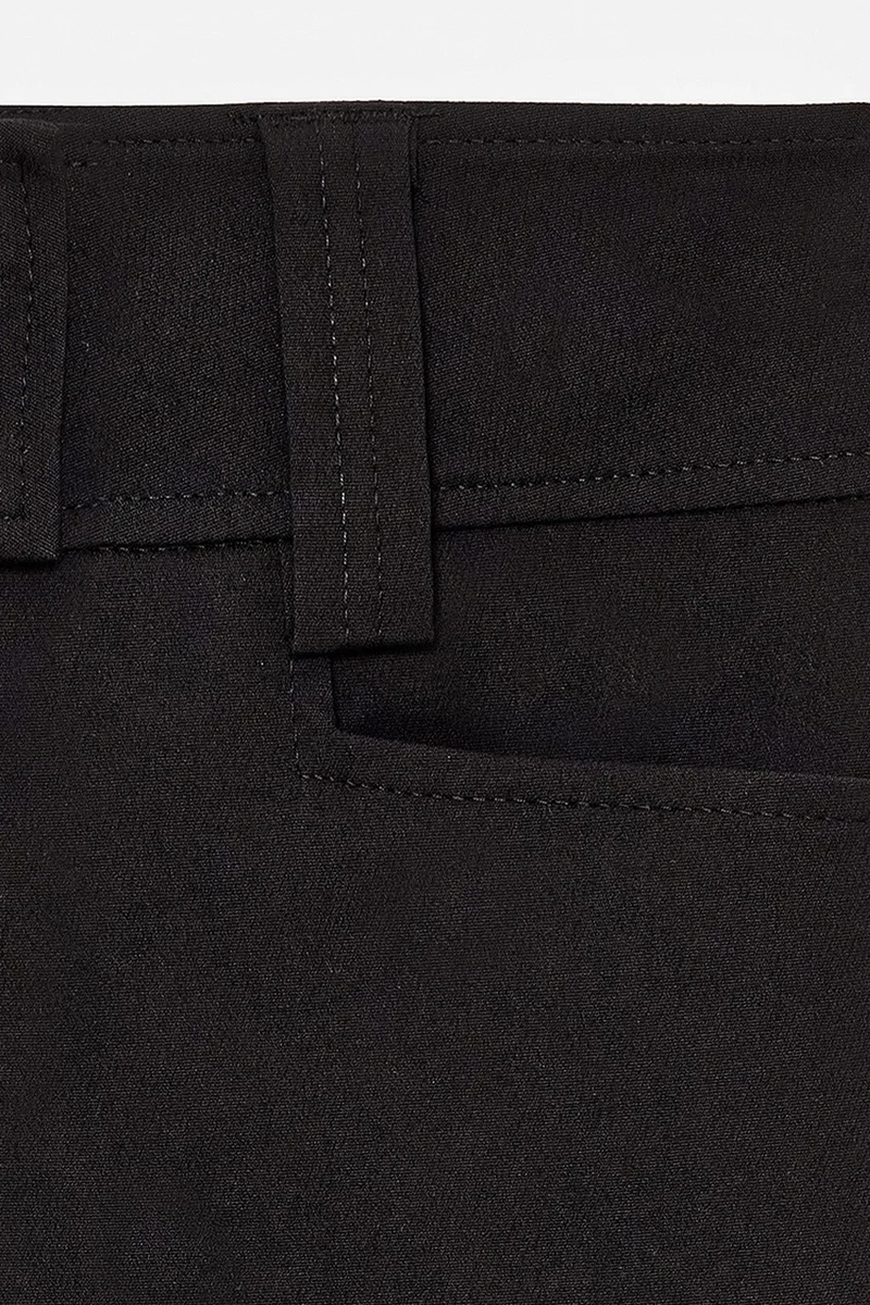 Dilvin Black DILVIN Women's High-waist Wide-leg Capri Trousers for Women | Best Price UAE