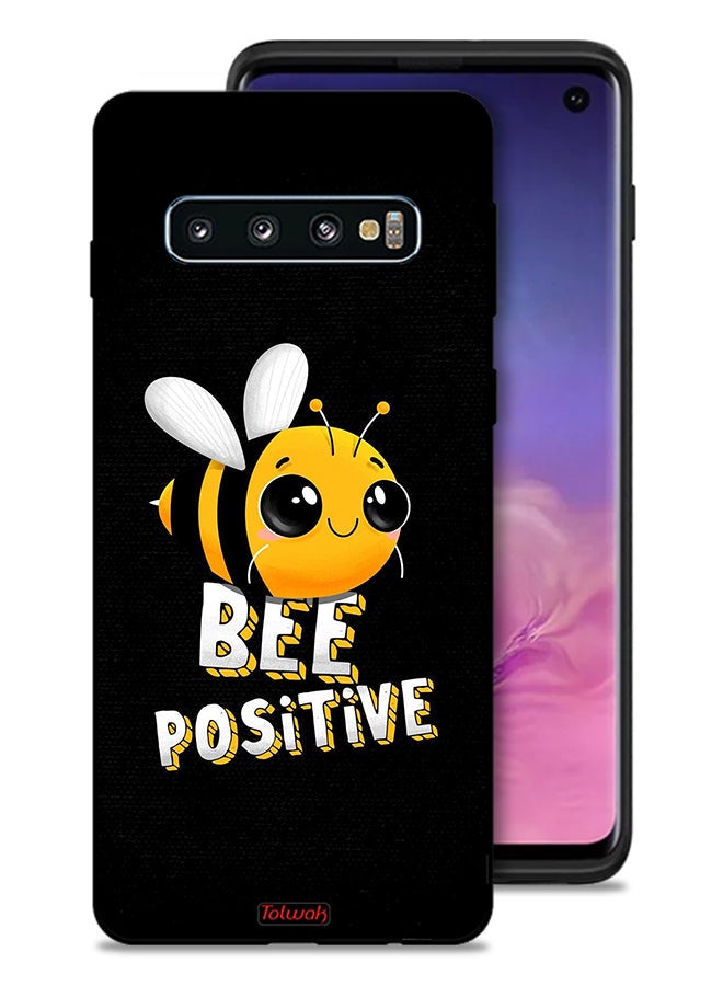 Tolwak Samsung Galaxy S10 Protective Case Cover Bee Positive - Image 1