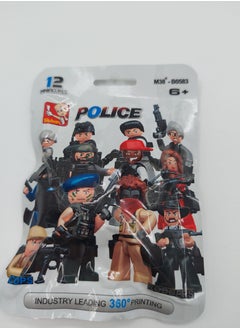 Sluban 12-Piece Police Mini Figure Set M38-B0586 