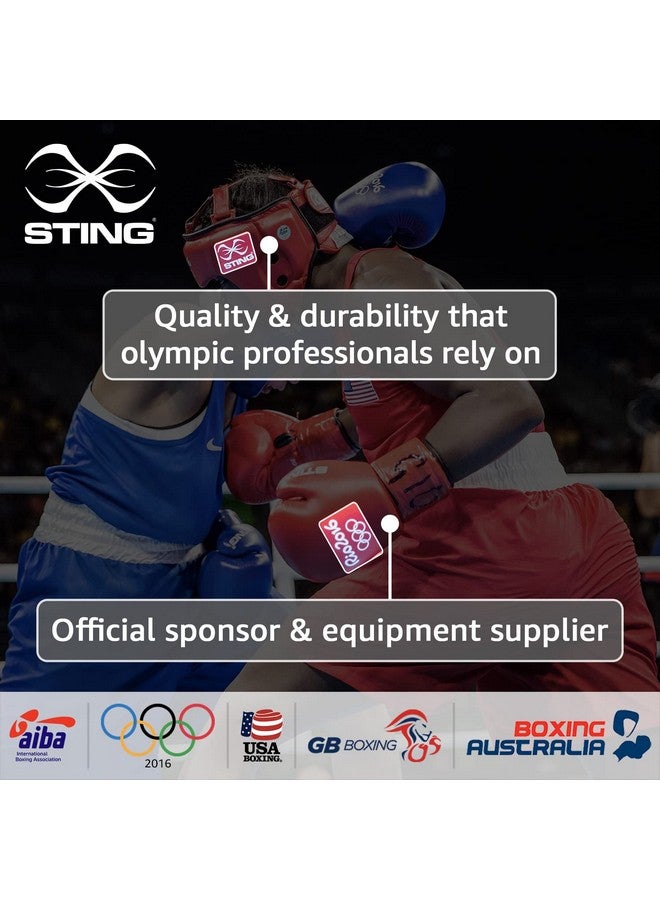 STING Olympics Sponsor - Armalite Boxing Gloves | for Competition & Training (10OZ, Black/Silver) - Image 2