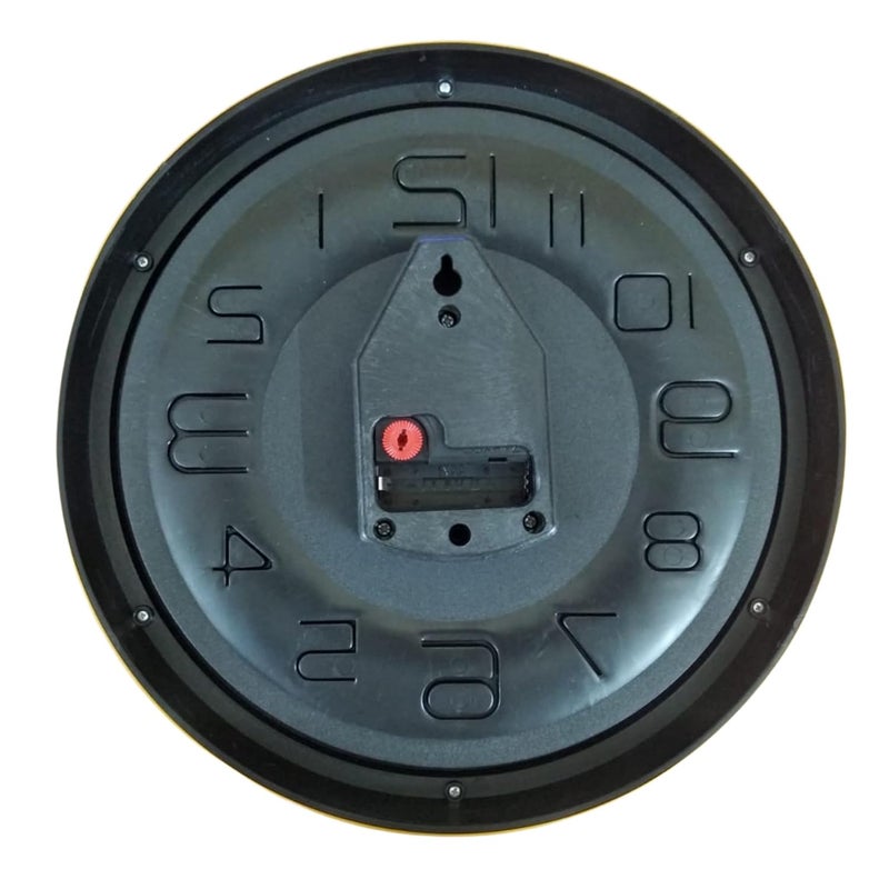 Hitech Sales Classic Quartz Stylish Designed Analog 28 Cm Decorative Weatherproof Latest WallClock Battery Operated Round Easy to Read for Living Room Bedroom Office Kitchen School  - Image 2