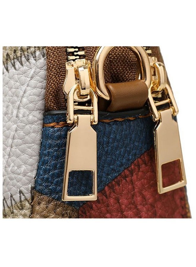 Retro Single Shoulder Bag for Women, Fashion Stitching Contrasting Color Crossbody Bag Small Square Bag, Versatile Commuter Handheld Bag - Image 5