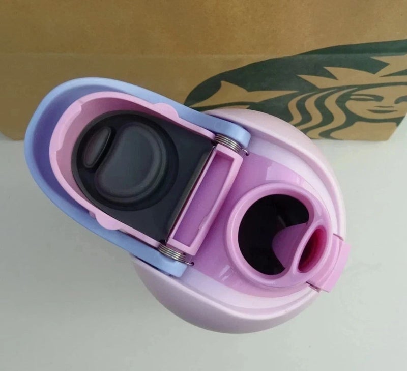 ستاربكس New Starbucks X Owala 2026 Sakura Limited Insulated Water Bottle 24oz Straw Cup - Image 3