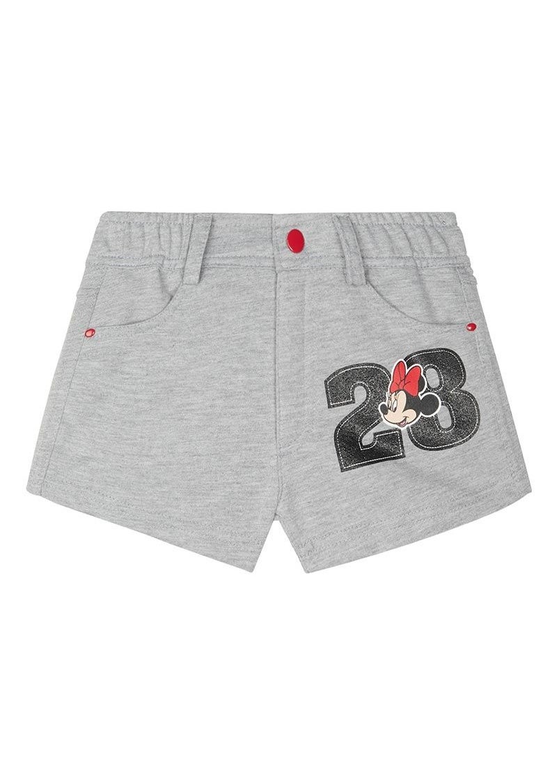 كيدز تي ڤي Girls Disney Junior Minnie Mouse Short Pants Grey  - Image 1