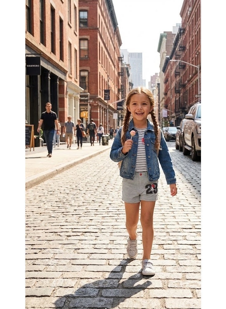 ميني ماوس ديزني جونيور ميني ماوس فتاة السراويل القصيرة100%قطن - Image 4