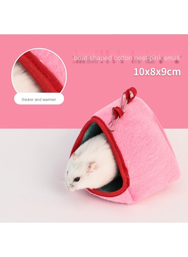  إكس إف إكسينغفو حمّام حيوانات، سرير ناعم، بيت حيوانات أليفة صغير، بيت معلق قفصعشش للهامستر والفأر والقنفذ للنوم واللعب - Image 1