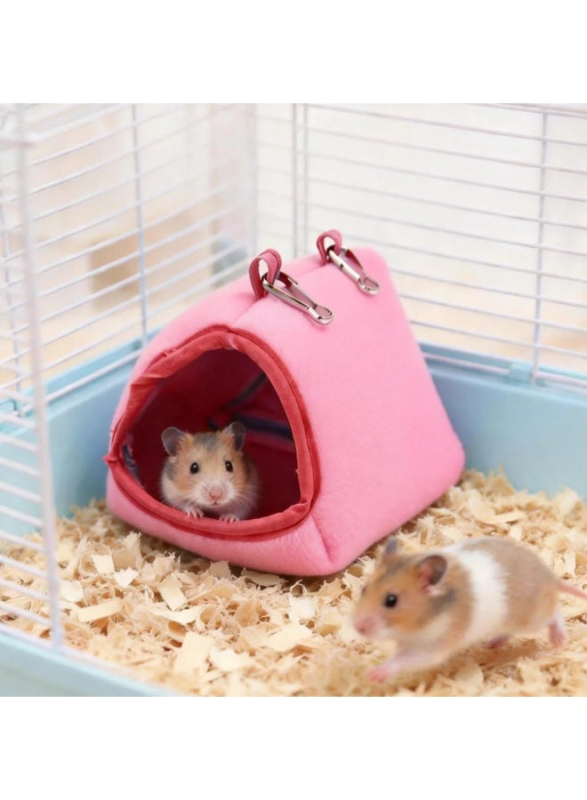  إكس إف إكسينغفو حمّام حيوانات، سرير ناعم، بيت حيوانات أليفة صغير، بيت معلق قفصعشش للهامستر والفأر والقنفذ للنوم واللعب - Image 2