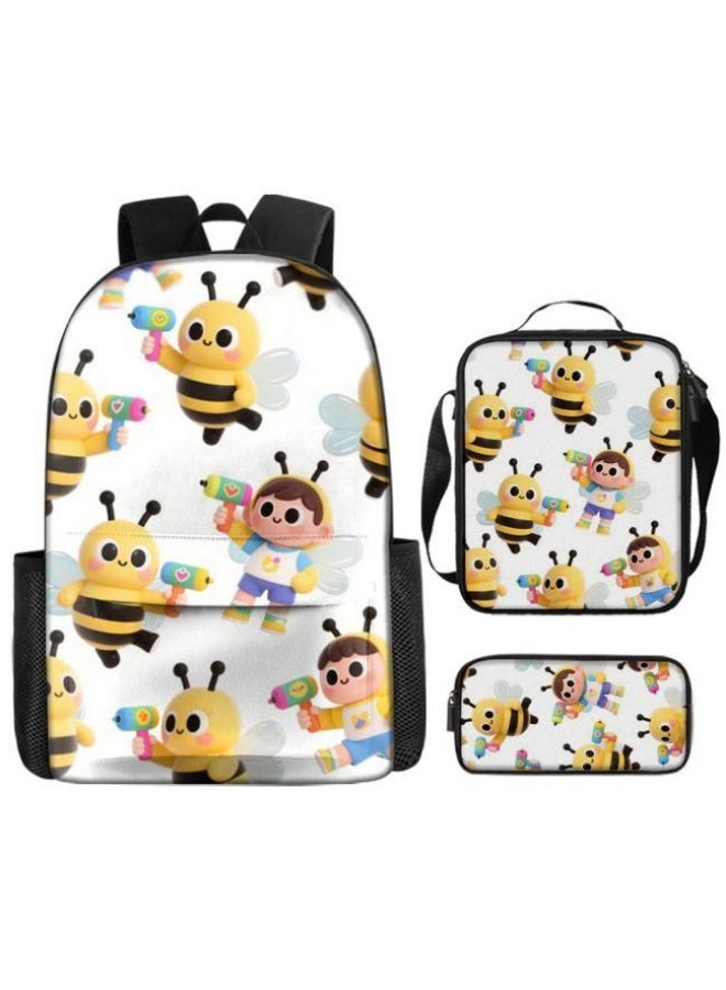Bright Li Fire [Hot New Product] Cute Cartoon Bag Set | Shoulder + Handbag + Pencil Bag Three-piece Set | Essential for Children and Students Outdoors - 118  - Image 2