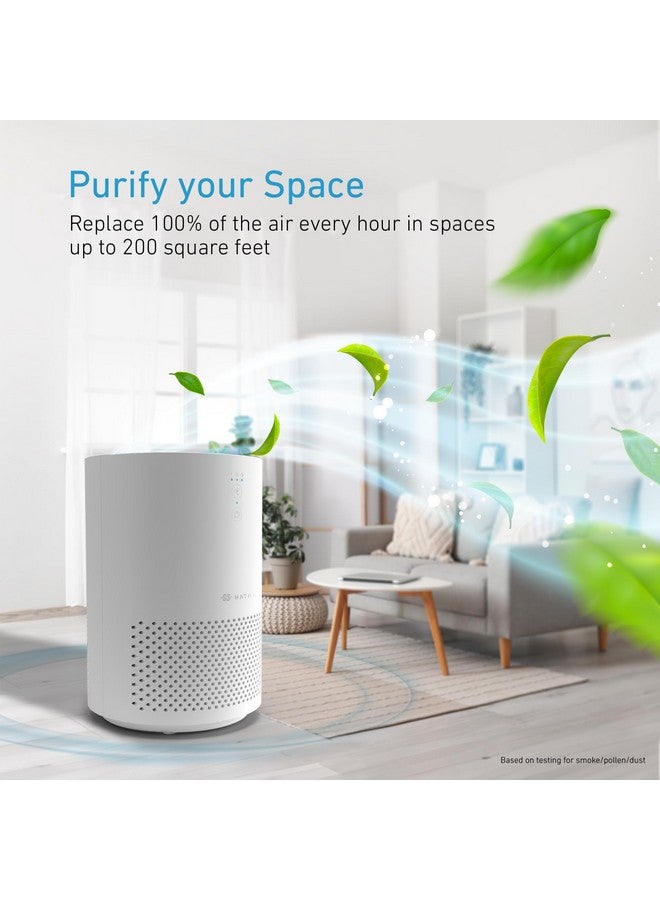 Hathaspace HATHASPACE HSE200 Smart True HEPA Air Purifier for Home, Small Air Cleaner with Activated Carbon Filter, Removes 99.9% of Dust, Smoke, Pet Dander, Odors, VOCs, Covers Up to 200 Sq. Ft, White  - Image 4