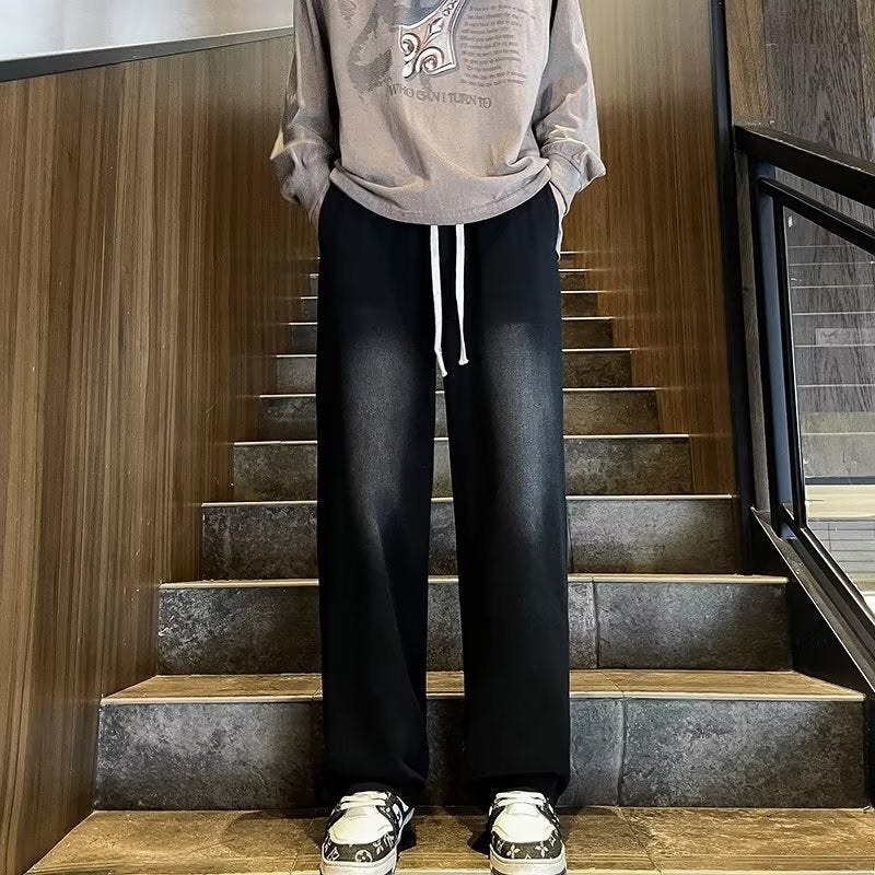 Unisex Classic Denim Jeans Loose Fit Daily Outdoor Wear - Image 3