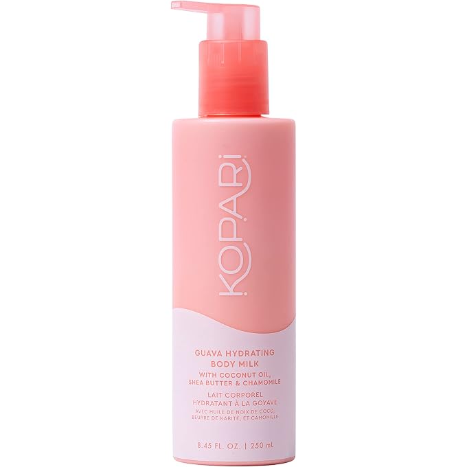Kopari Guava Hydrating Body Milk Lotion with Shea Butter & Chamomile | Coconut-Oil Infused, Ultra-Hydrating, Light-Weight Lotion that Absorbs Quickly | Notes of Guava, Tropical Mango, and Sweet Nectar | - Image 1