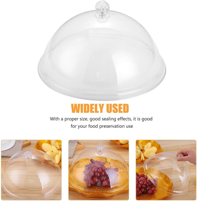 Food Fresh-keeping Cover 21.5x12cm Food Protective Lid for Plates and Bowls Dustproof Storage Dome for Kitchen and Dining Use - Image 4