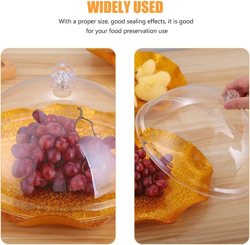 Food Fresh-keeping Cover 21.5x12cm Food Protective Lid for Plates and Bowls Dustproof Storage Dome for Kitchen and Dining Use - Image 5