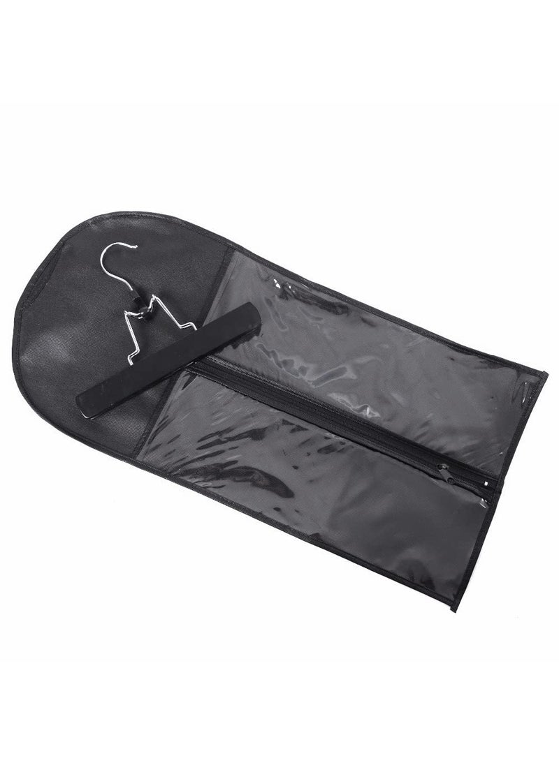 yantaisiyu YANTAISIYU Hair Extensions Storage Bag with Hair Extensions Hanger Portable Wig Storage Bag Dust-proof Hair Extensions Bag (Black) 
