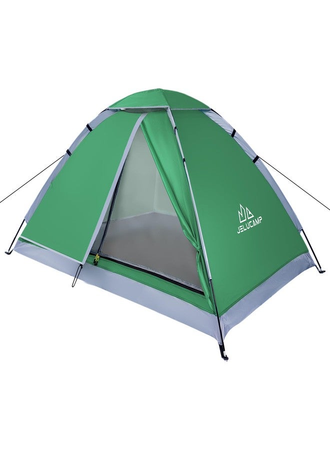 JELUCAMP 1/2 Person Dome Tents for Camping, Lightweight Portable Backpacking Tent, Small Easy Set Up Outdoor Waterproof Camping Hiking Tent for Adults, Navy - Image 1