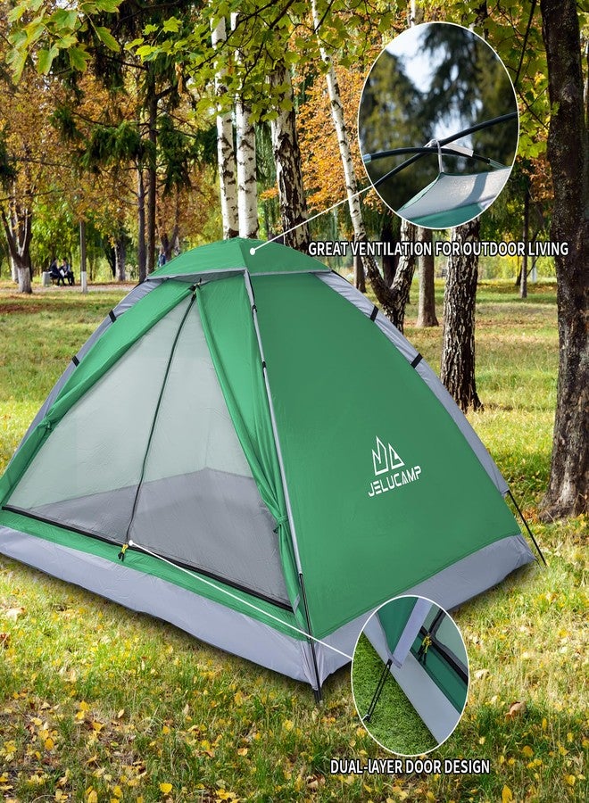 JELUCAMP 1/2 Person Dome Tents for Camping, Lightweight Portable Backpacking Tent, Small Easy Set Up Outdoor Waterproof Camping Hiking Tent for Adults, Navy - Image 5