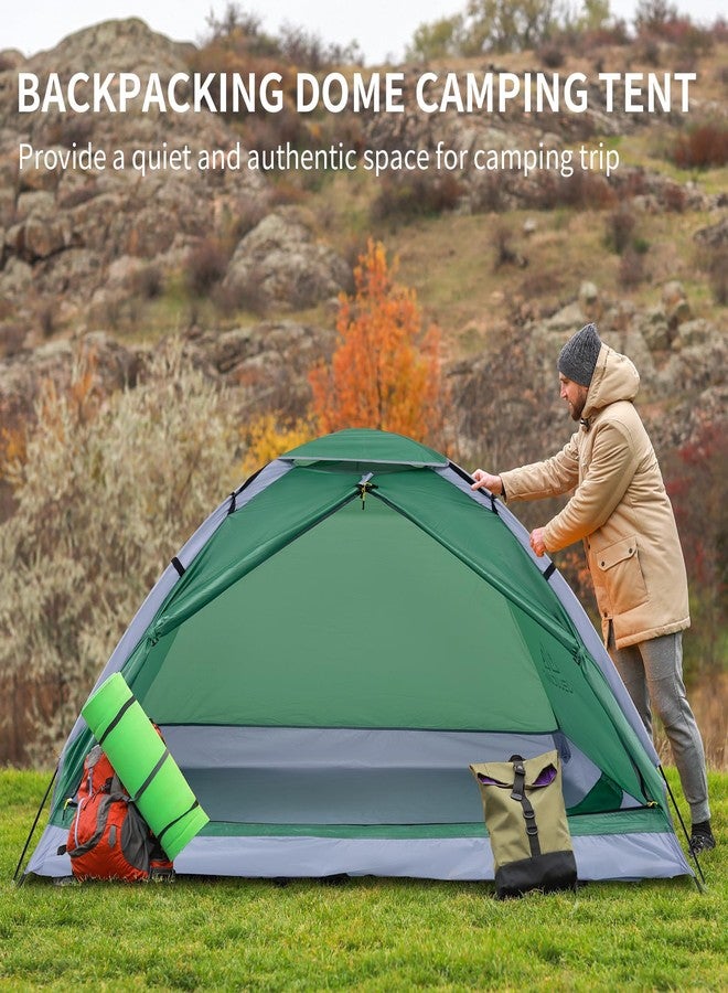 JELUCAMP 1/2 Person Dome Tents for Camping, Lightweight Portable Backpacking Tent, Small Easy Set Up Outdoor Waterproof Camping Hiking Tent for Adults, Navy - Image 4