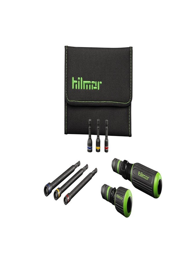 Hilmor 1937911 Magnetic Nut Driver Set - Fast Connect HVAC Tools, 8 Piece - Image 1