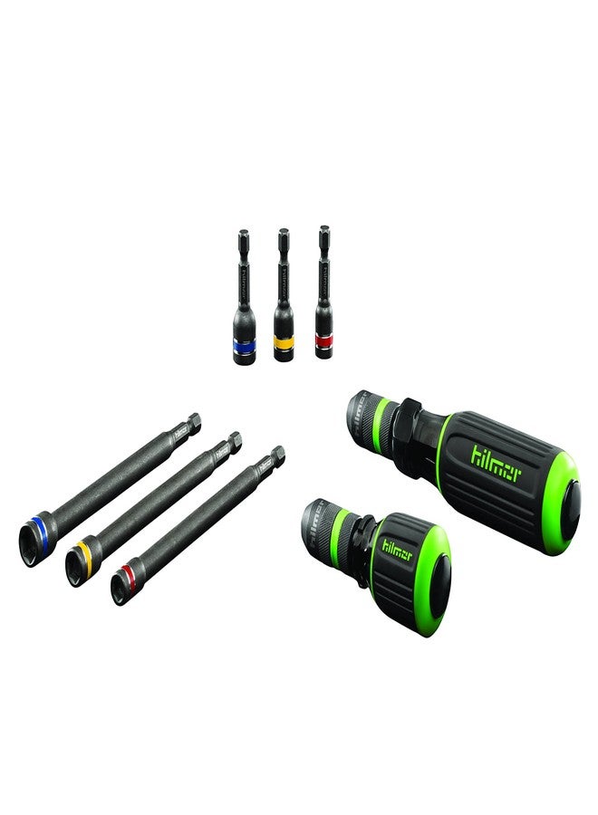 Hilmor 1937911 Magnetic Nut Driver Set - Fast Connect HVAC Tools, 8 Piece - Image 3