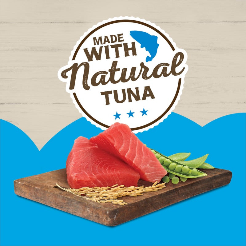 Friskies Purina Friskies Wet Cat Food Pate Ocean Favorites With Natural Tuna, Brown Rice and Peas - (Pack of 24) 5.5 oz. Cans - Image 2