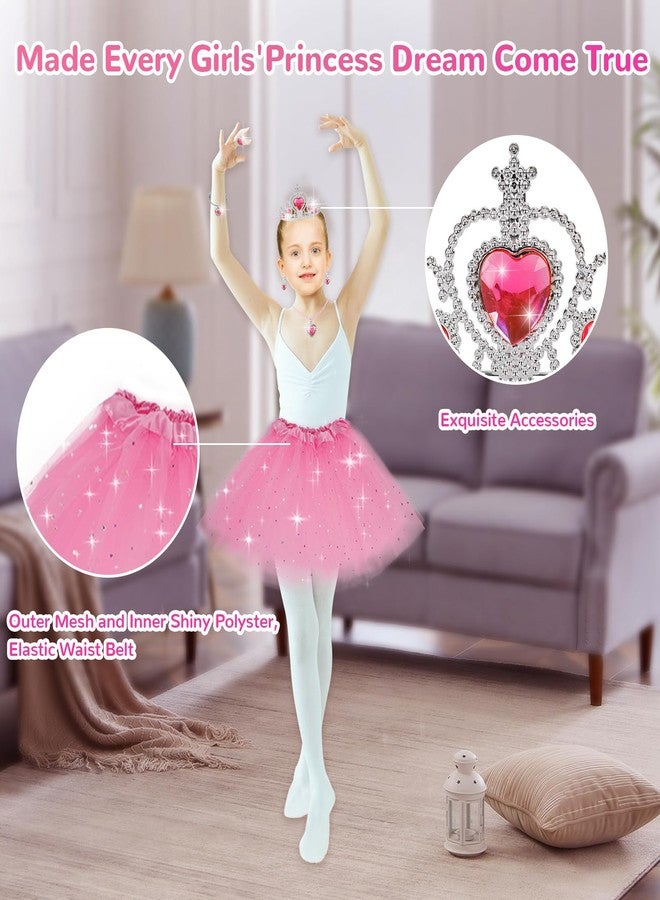 DOUEUREL Princess Dress Up Toy Set, Girls Jewelry Boutique Role Playing Game, Toddler Dress Up Princess Shoes, Skirts, Crowns, wands, Jewelry, Party Birthday Creative Gift for 3 4 5 6 7 8 Years Old Girls - Image 4