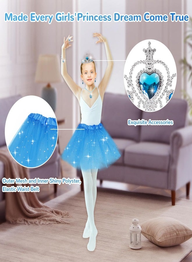DOUEUREL Princess Dress Up Toy Set, Girls Jewelry Boutique Role Playing Game, Toddler Dress Up Princess Shoes, Skirts, Crowns, wands, Jewelry, Party Birthday Creative Gift for 3 4 5 6 7 8 Years Old Girls - Image 5