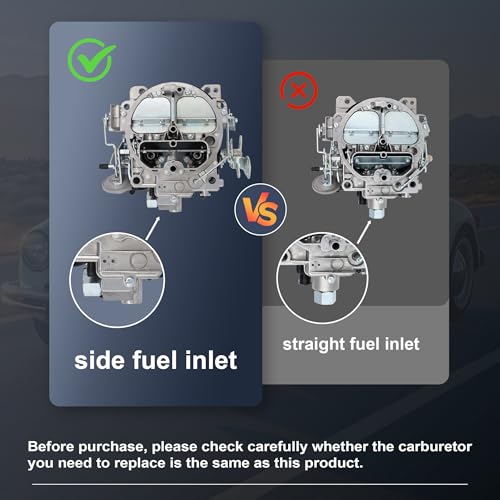 THUNDERMINGO 4 Barrel Carburetor fits for Rochester Quadrajet Carburetor For Chevy 350 454 327 427 V8 Engines GMC Trucks 1966-1973 big small block 4BBL Carb 1901R 4MV Corvettes 1975-1979 Manual Choke 650CFM 750CFM - Image 4