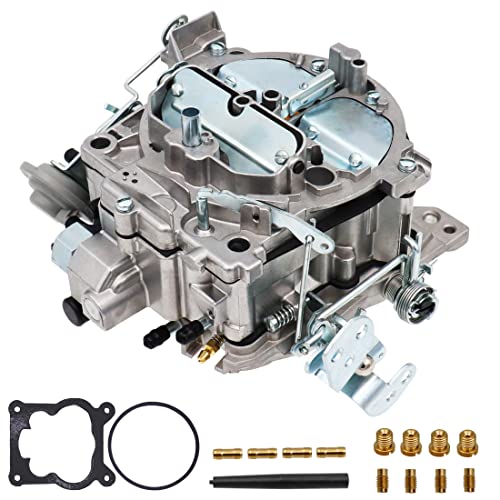 THUNDERMINGO 4 Barrel Carburetor fits for Rochester Quadrajet Carburetor For Chevy 350 454 327 427 V8 Engines GMC Trucks 1966-1973 big small block 4BBL Carb 1901R 4MV Corvettes 1975-1979 Manual Choke 650CFM 750CFM - Image 2