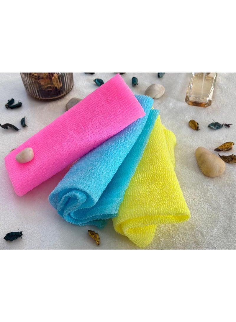 Salux HARD Japanese Loofah color BLACK / bath loofah / exfoliating towel / shower loofah - Image 4