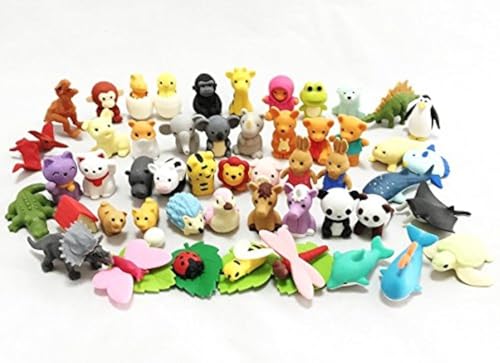 Iwako japanese erasers Animal Collection set of 50 There are 50 pieces decidedNo duplicates - Image 1