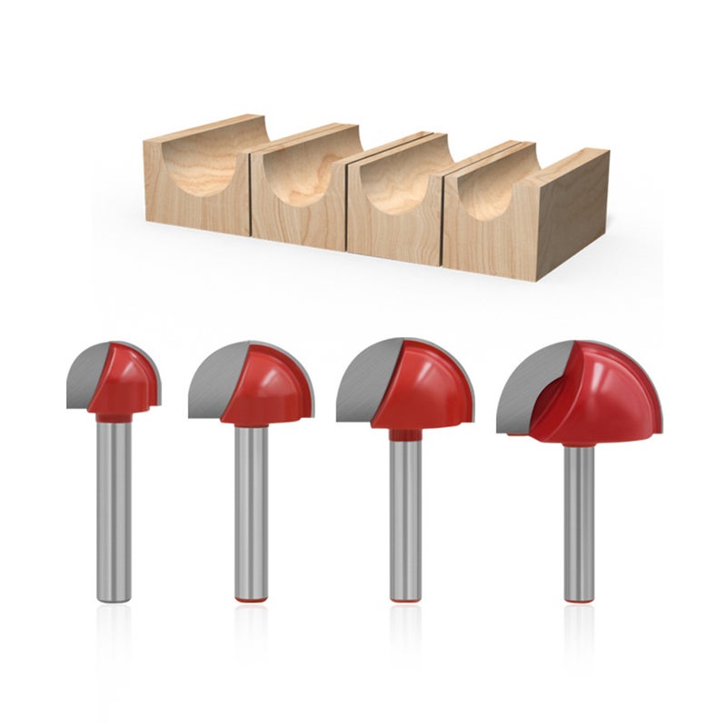 4Pcs Cove Box Router Bit 6mm Shank 16mm 22mm 25mm 32mm Cutting Diameter for Furniture Molding and Trim Woodworking Milling Cutter Tool - Image 2