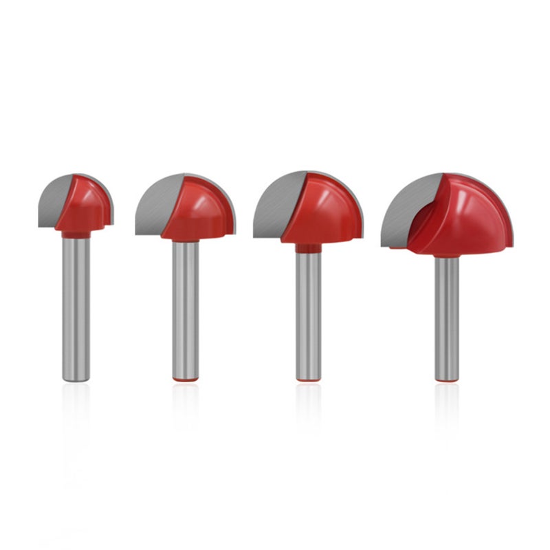 4Pcs Cove Box Router Bit 6mm Shank 16mm 22mm 25mm 32mm Cutting Diameter for Furniture Molding and Trim Woodworking Milling Cutter Tool - Image 1
