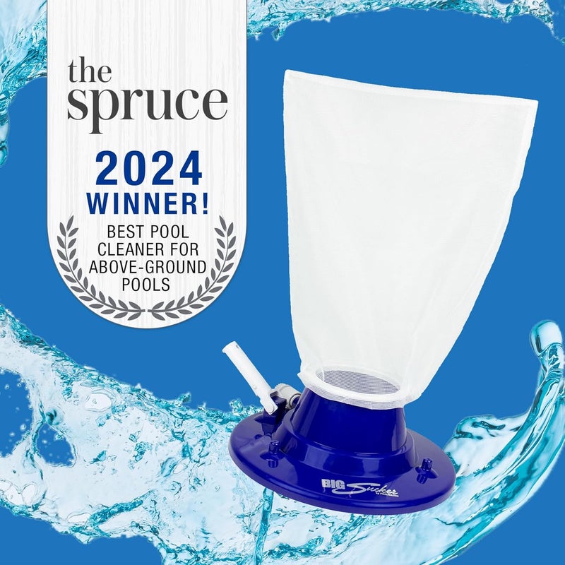 Poolmaster 28300 Big Sucker Manual Swimming Pool Leaf Vacuum Head, Blue - Image 3