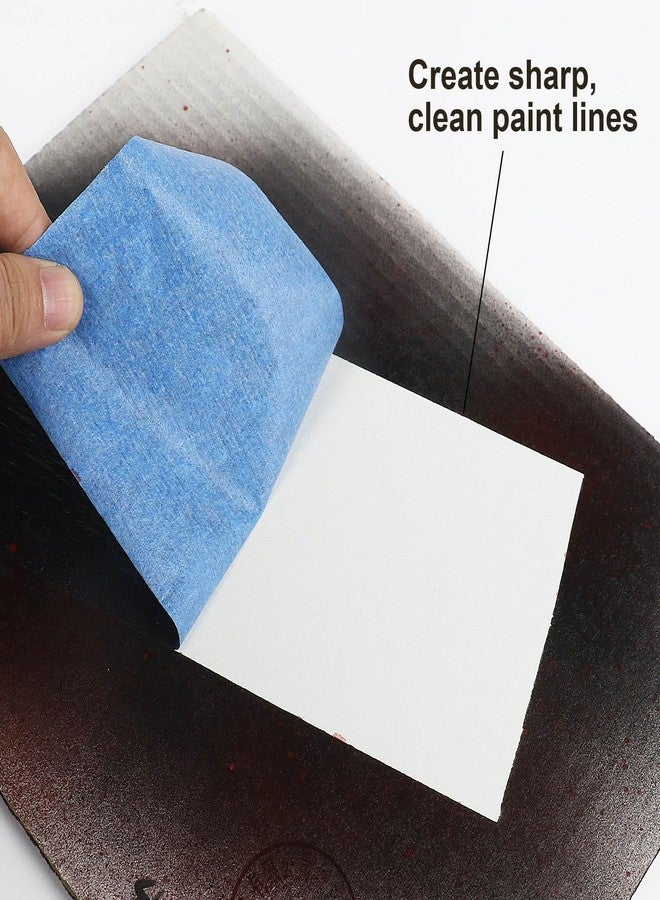 BOMEI PACK Wide Blue Painters Tape 12 Inches x 60 Yards, 3D Tape, 3D Printing Tape for Laser Cutting, 21-Day Clean Removal Wide Masking Tape - Image 4