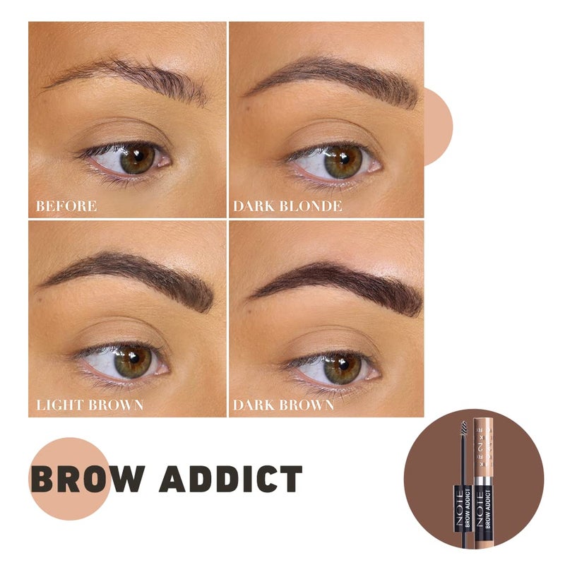 NOTE COSMETIQUE Cosmetic Note Eyebrow Pencil Micro Brow Essentials Eyebrows Pencil Brow Fiber Mascara Ultra Precise Brush Long Hold 03 DARK BROWN - Image 5